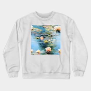 Monet Style Water Lilies 19 Crewneck Sweatshirt